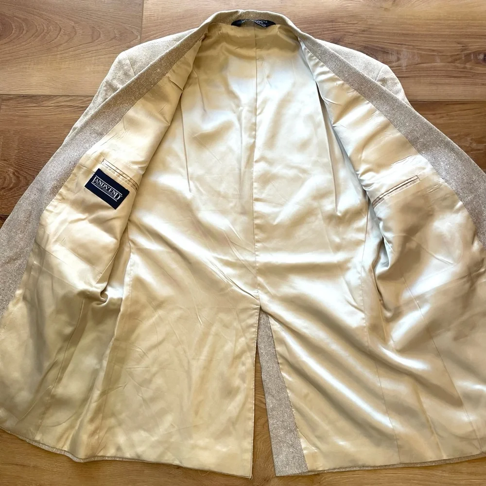 Vintage Lands' End‎ Beige Sport Coat